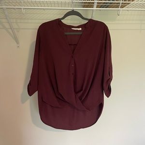 Lush Burgundy Blouse